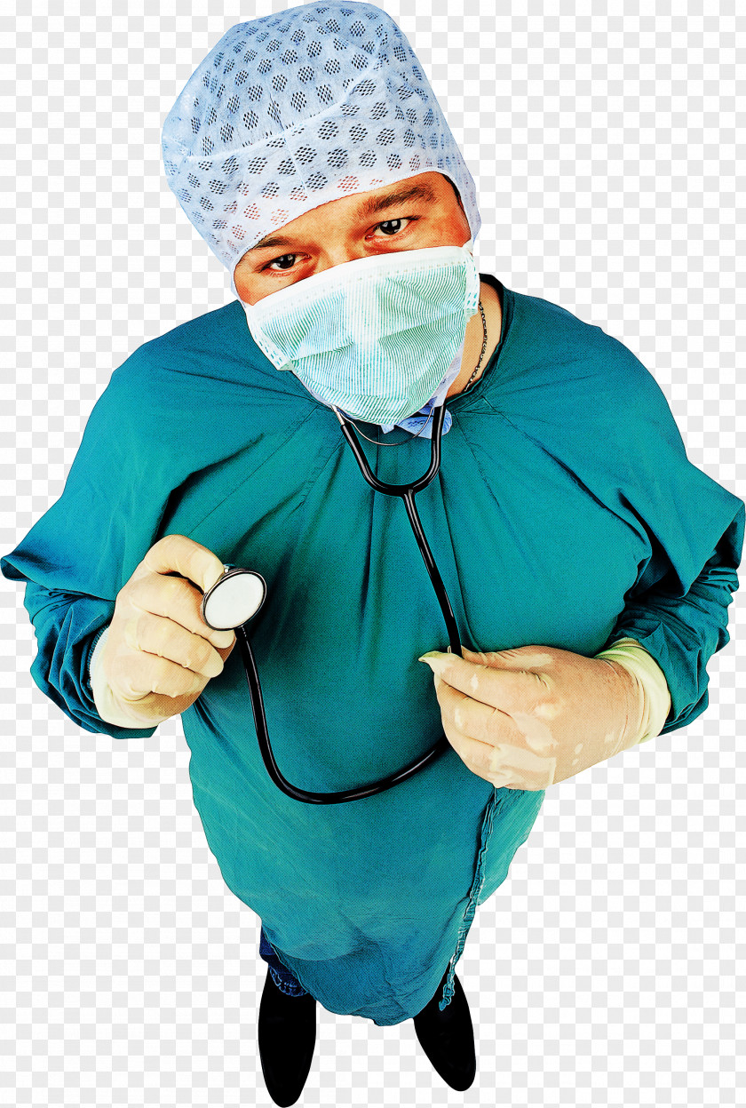 Scrubs Surgeon Turquoise Costume Physician PNG