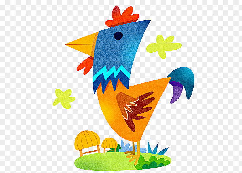 Cartoon Cock Rooster Chicken Clip Art PNG