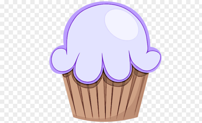 Cupcake Baking Cup Violet Purple PNG