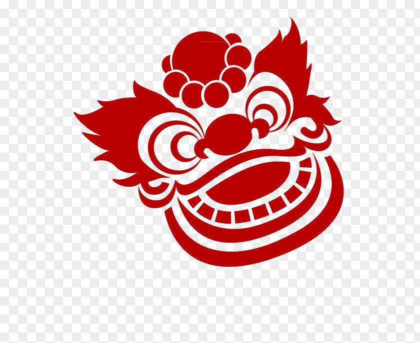 Lion's Head China Chinese New Year Icon PNG