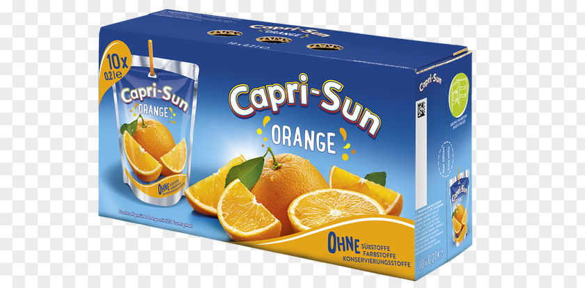 Caprisun Orange Juice Fizzy Drinks Capri Sun PNG