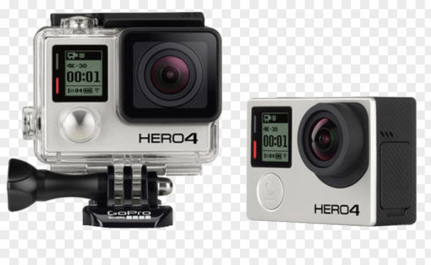 GoPro HERO4 Black Edition Action Camera 4K Resolution PNG