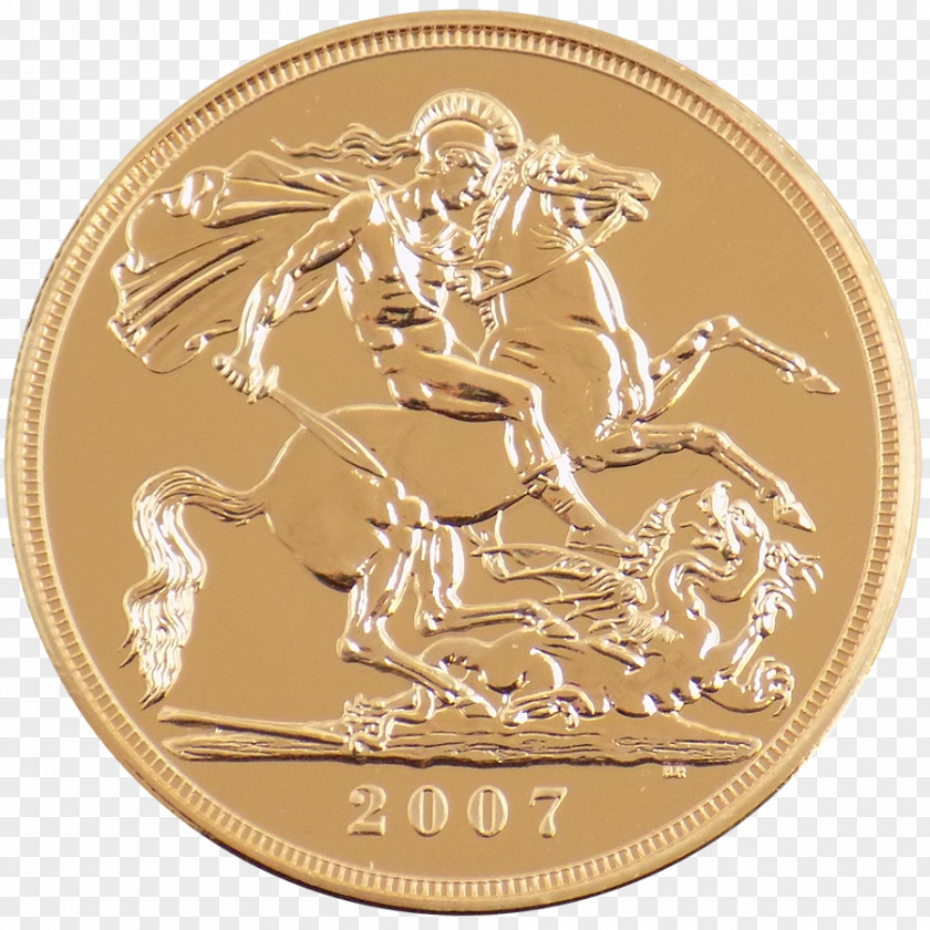 Uncirculated Coin Gold Medal PNG