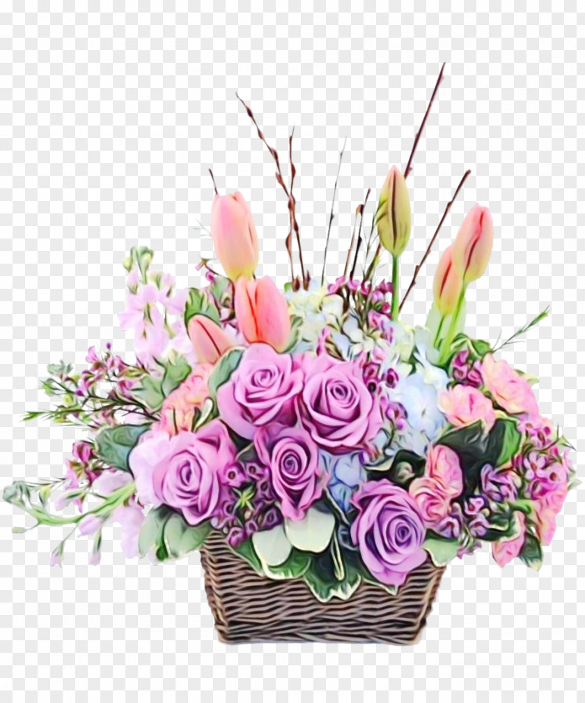 Flowerpot Rose Floral Design PNG