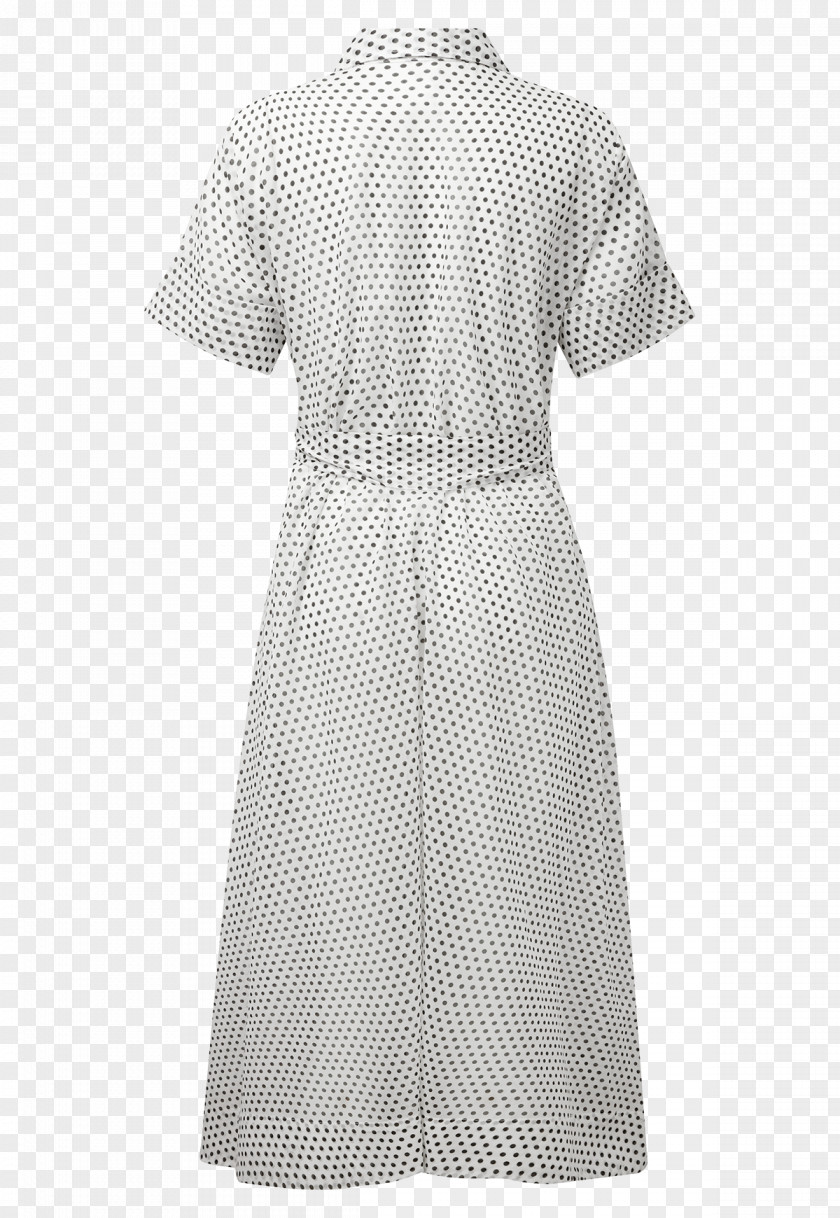 Dress Polka Dot Shirtdress Clothing Sleeve PNG