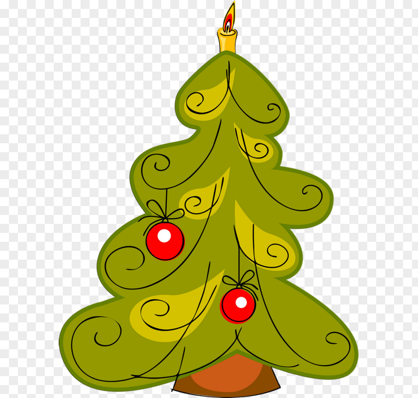 Green Christmas Tree Euclidean Vector Illustration PNG