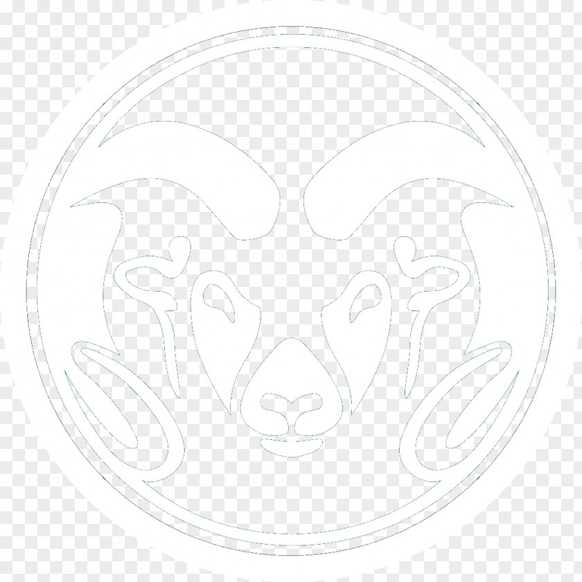Ram Mammal White Font PNG