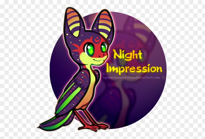 Bidding Illustration Cartoon Character Purple Animal PNG