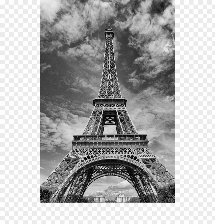 Eiffel Tower Kitchen Palette Black And White Landmark PNG