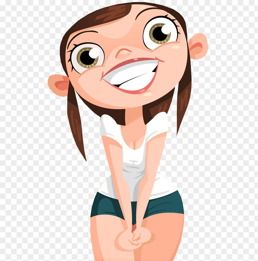 Happy Women Funny Smile Cartoon Humour PNG