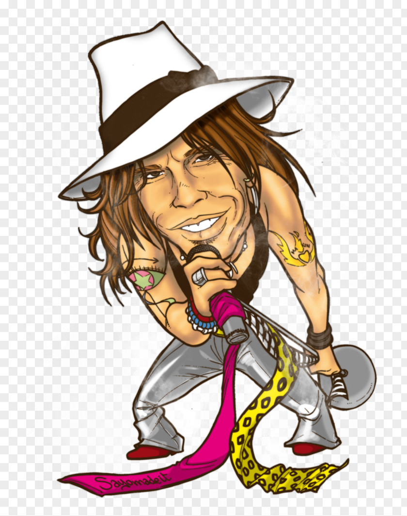 Steven Tyler Art Aerosmith Singer PNG Singer, caricature clipart PNG