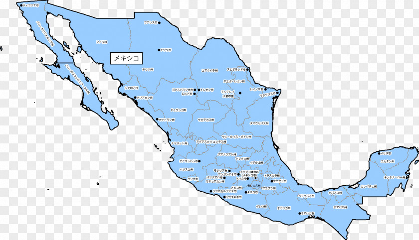 Map Guerrero Negro Matehuala Iguala Enciclopedia Libre Universal En Español PNG