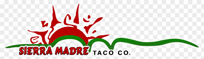 Taco Menu Sierra Madre Co. Mexican Restaurant Cuisine Leaf Logo PNG