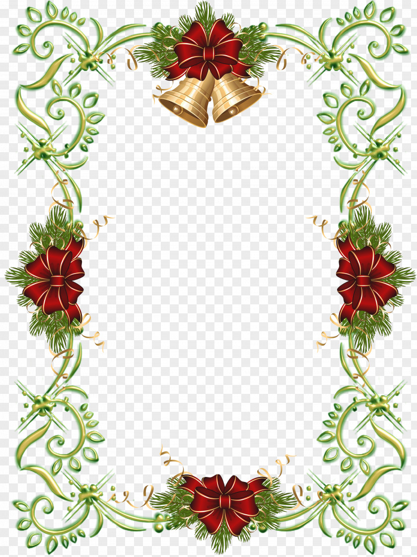 Ornament Frame Borders And Frames Christmas Santa Claus Clip Art PNG