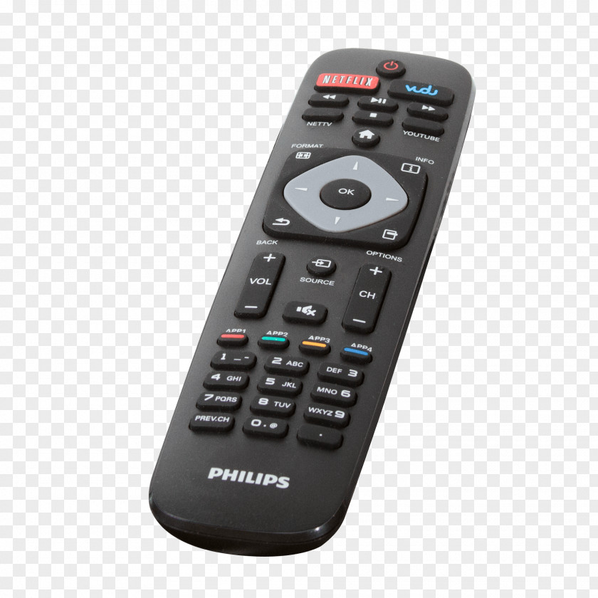 Remote Controls Electronics Television One For All Replacement Telefunken TV Control URC1918 PNG