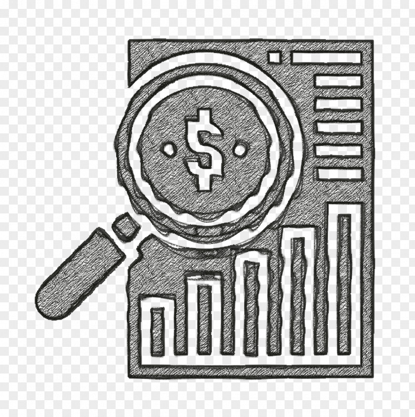 Stock Market Icon Investment Analysis PNG