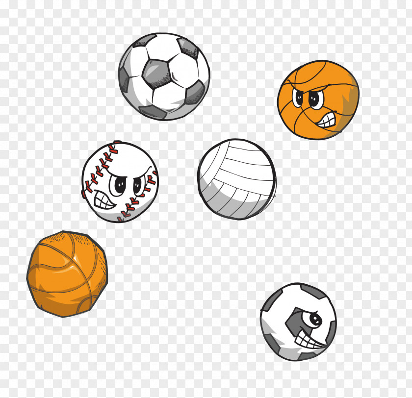 All Kinds Of Cartoon Ball PNG