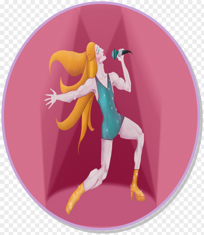 Character Fiction Pink M PNG