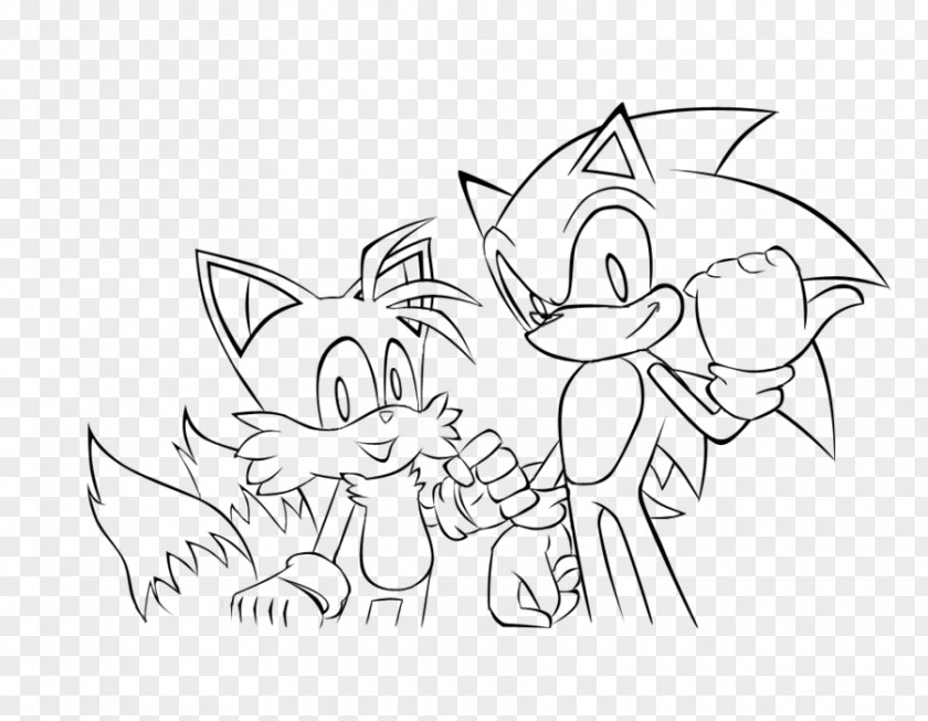 Sonic 4 Episode 2 The Hedgehog 4: II Line Art Coloring Book Character White PNG