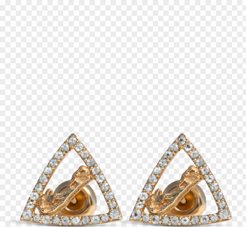 Triangle Diamond Earring Davidrose Body Jewellery PNG