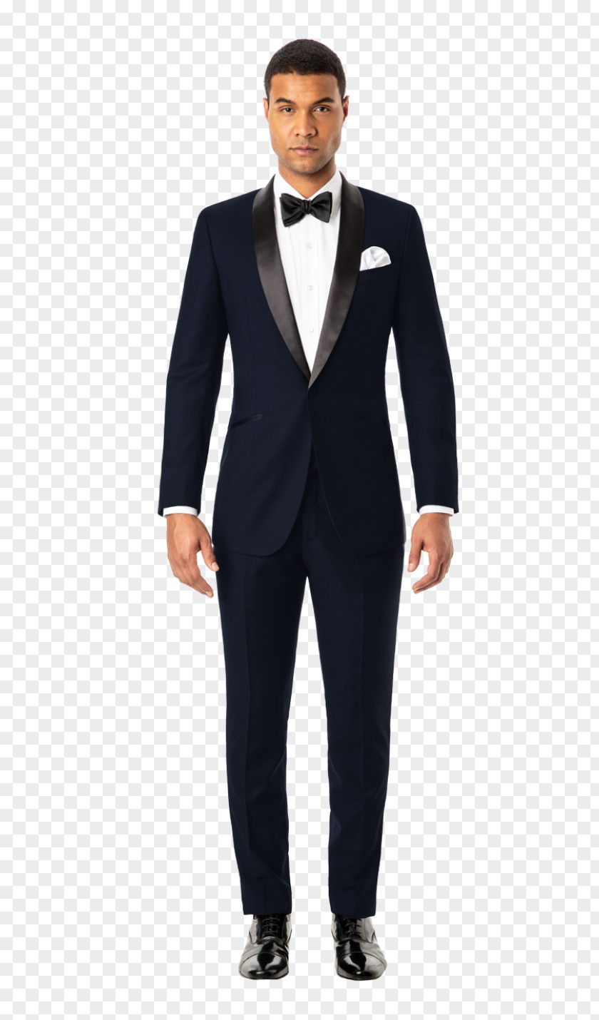 Tuxedo Suit Lapel Black Tie Navy Blue PNG
