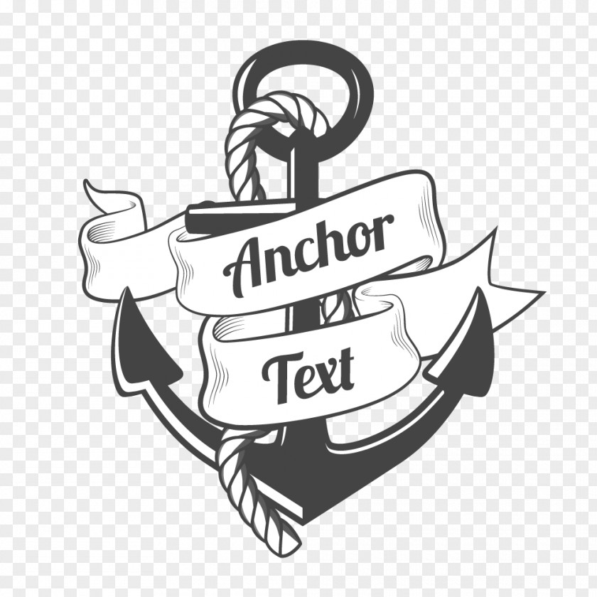 Anchor Ribbon Drawing Clip Art PNG