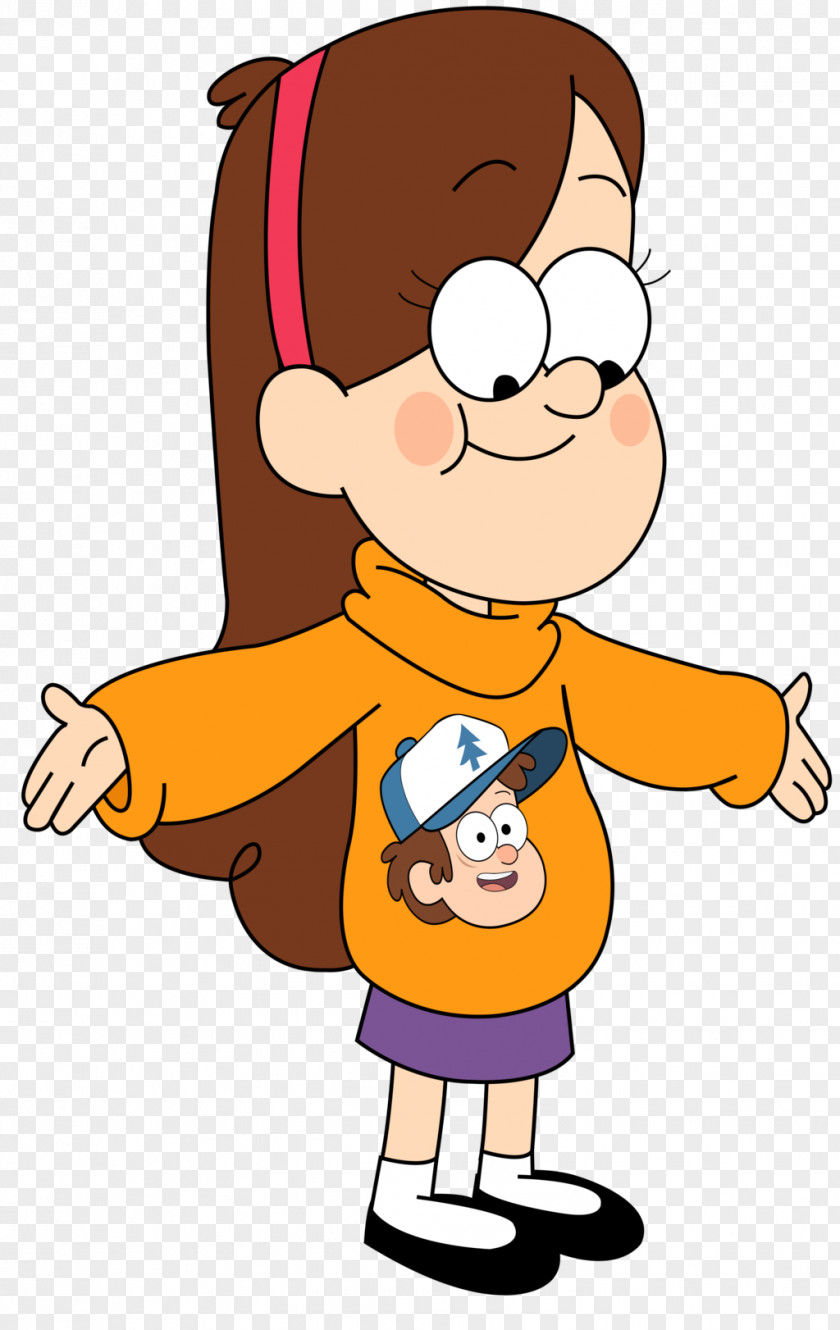 Dipper Pines Mabel Character Sweater PNG