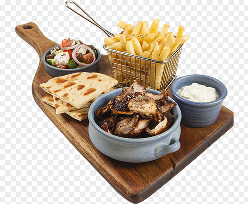 Bar Feta Gyro French Fries Souvlaki Pita Greek Cuisine PNG