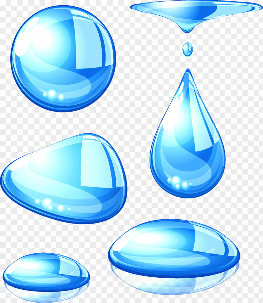 Blue Water Drop Euclidean Vector Royalty-free PNG