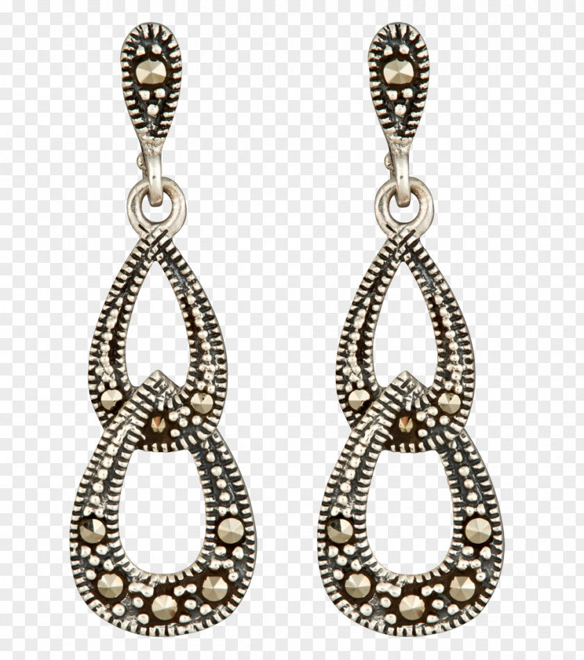 Earring Jewellery Marcasite Sterling Silver PNG