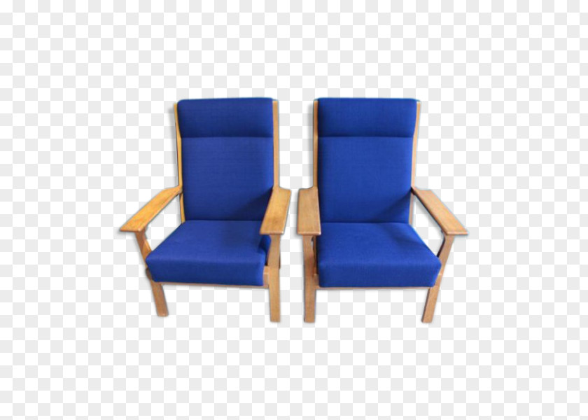 Hans Wegner Chair Cobalt Blue Comfort PNG