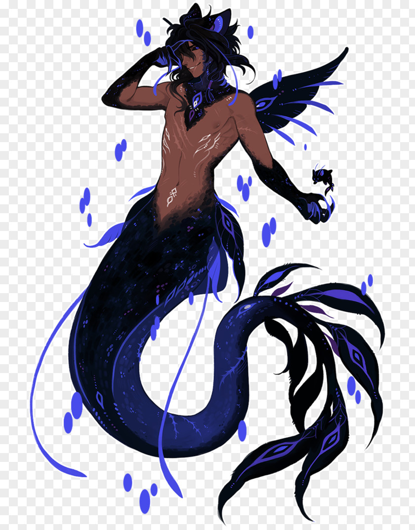 Journal Tail Footer Line Mermaid Merman Legendary Creature Fairy PNG