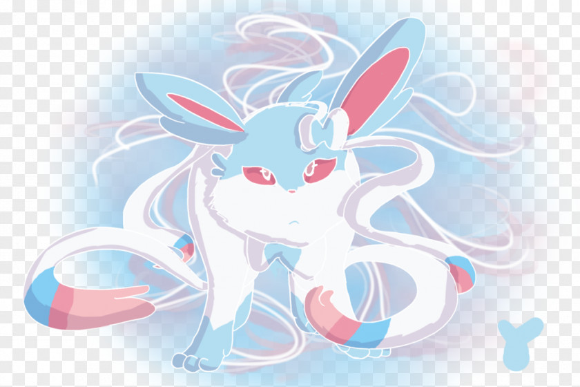 Shiny Sylveon Desktop Wallpaper Pokémon Illustration Image PNG