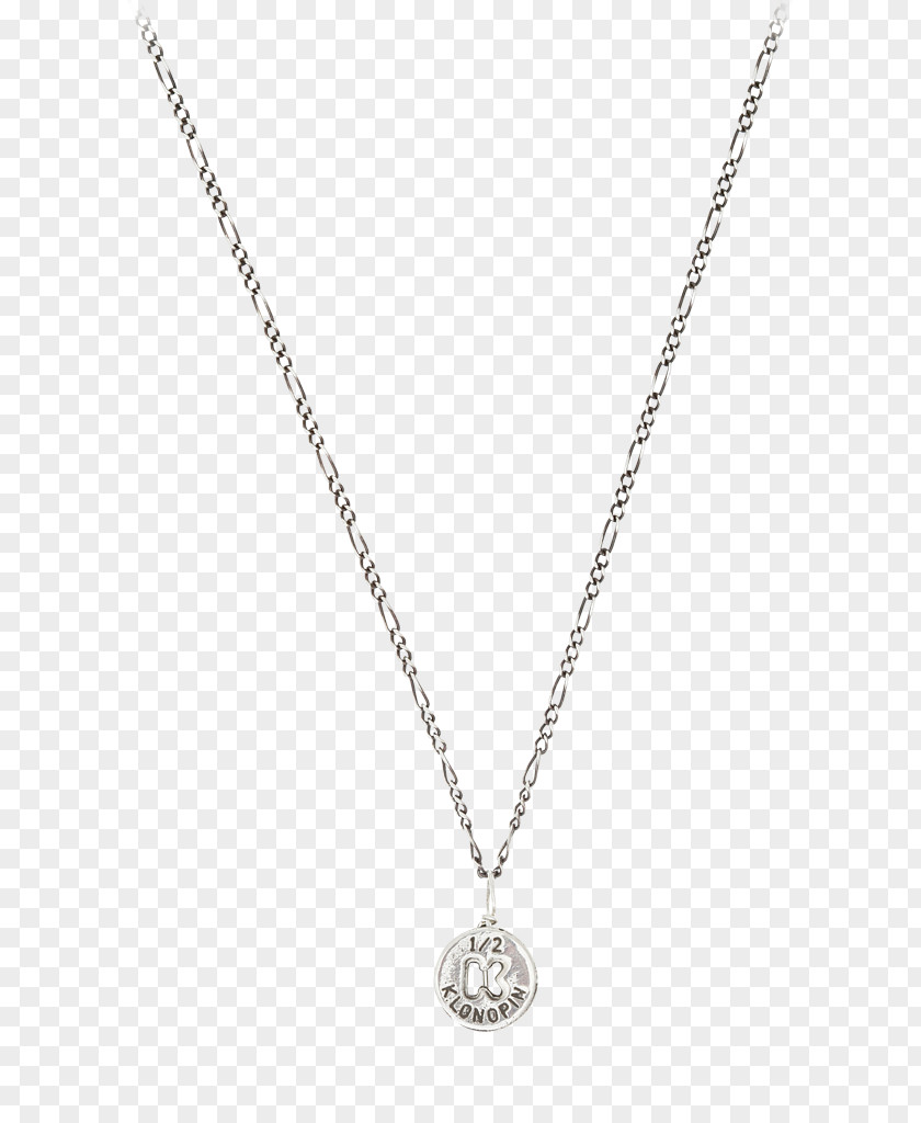 Silver Chain Necklace Charms & Pendants Jewellery Figaro PNG