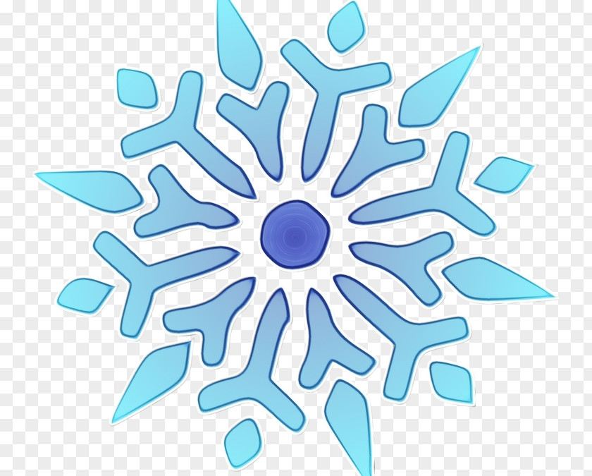 Snowflake Turquoise PNG
