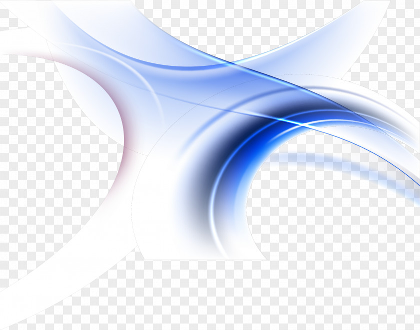 Blue Fancy Science Fiction Curve Angle Wallpaper PNG