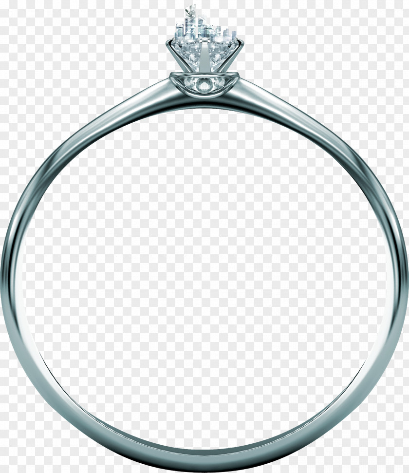 Diamond Ring Platinum PNG