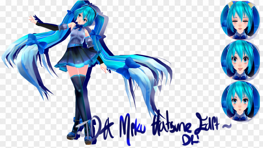 Hatsune Miku MikuMikuDance Editing PNG