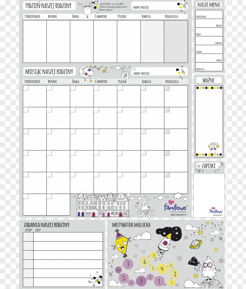 Planer Planning Organization Diary Motivation Motywowanie PNG