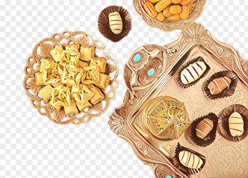 Vegetarian Cuisine Praline Finger Food Gold PNG