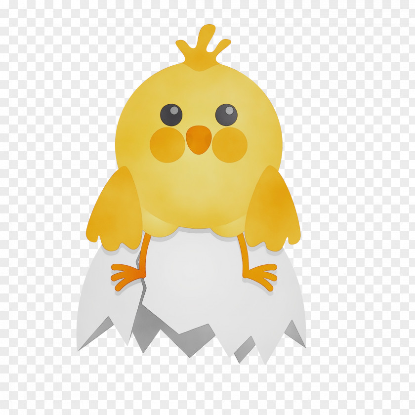 Yellow Cartoon Bird Beak Chicken PNG