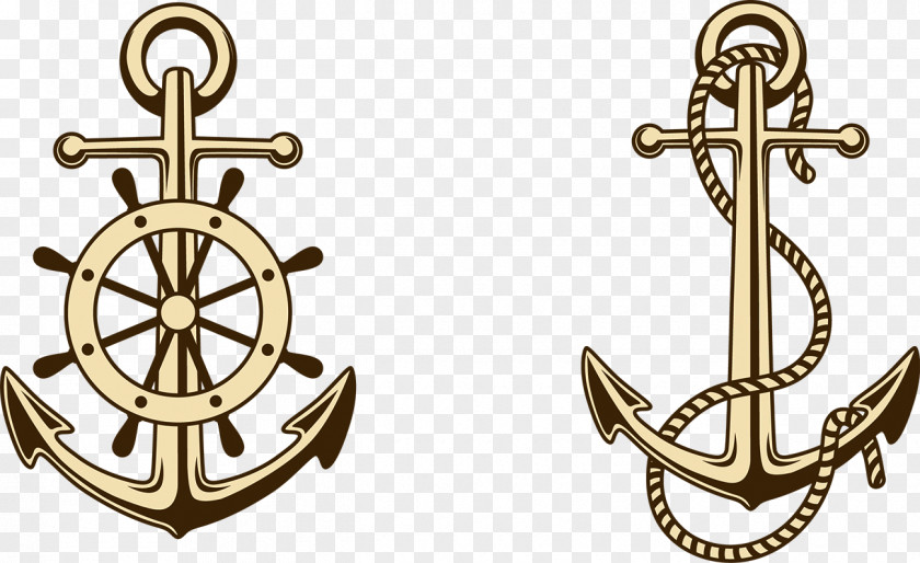 Anchors Paper Anchor Ships Wheel Clip Art PNG