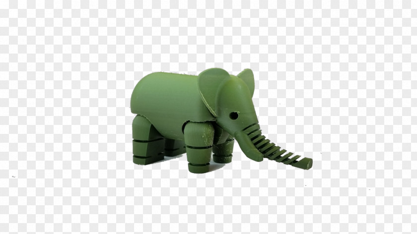 Elephant Watercolor Technology Green PNG