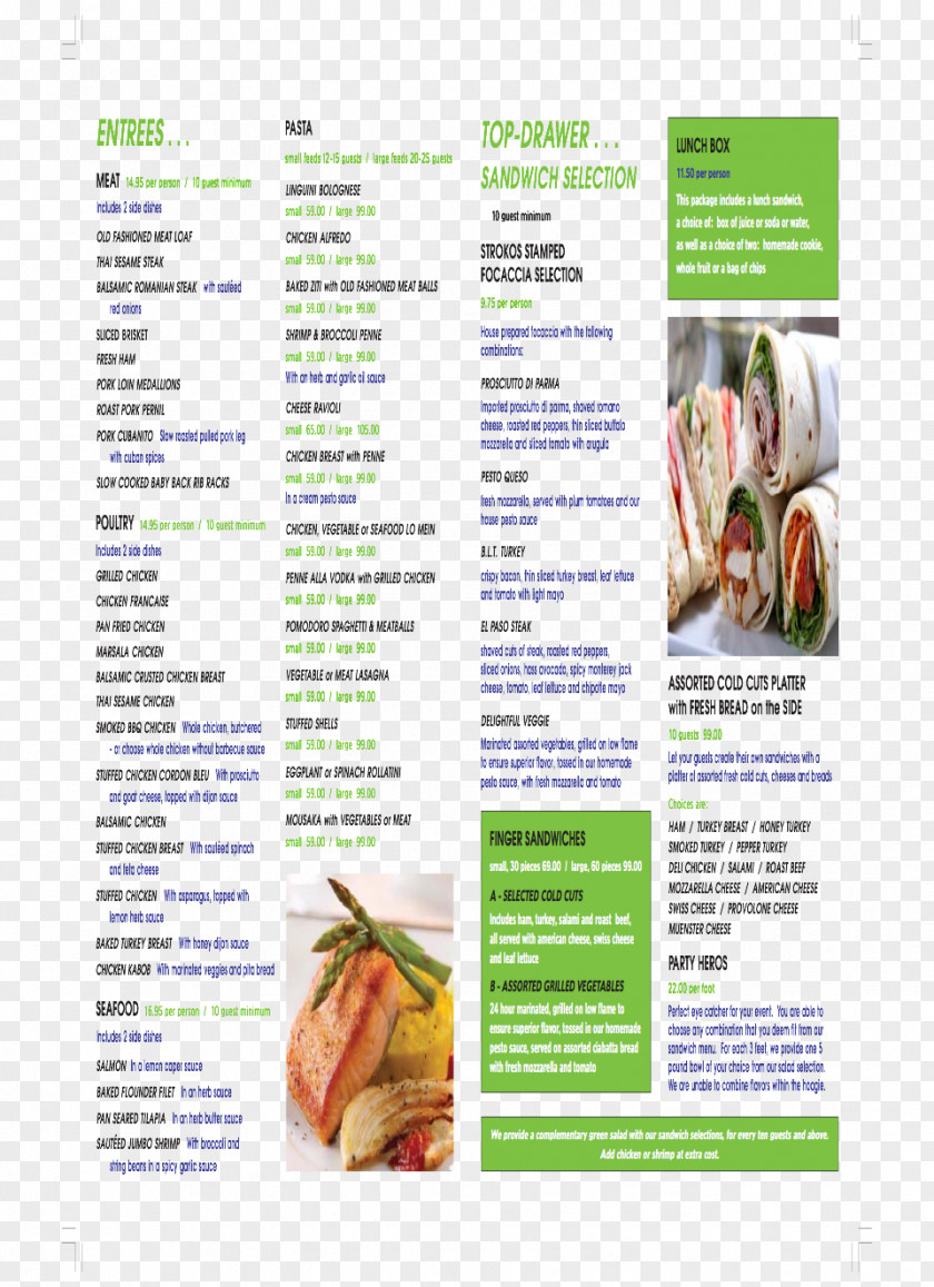 Food Recipe Brochure PNG