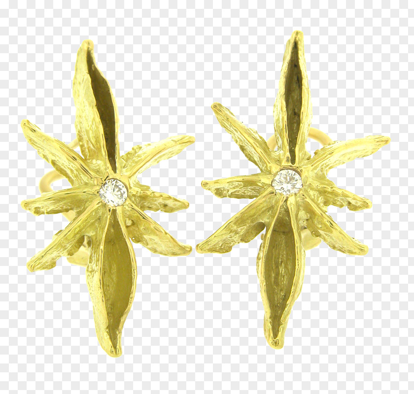 Gold Earring Body Jewellery Diamond PNG