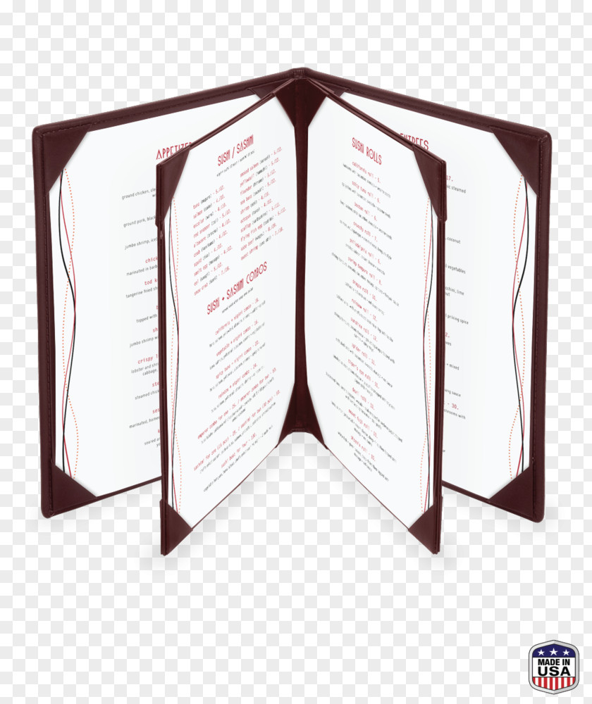 Menu Paper Chophouse Restaurant Hotel PNG