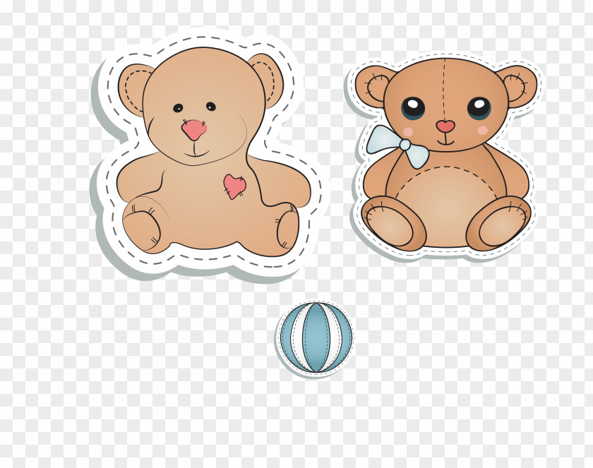 Toy Bear Vector Material Computer File PNG