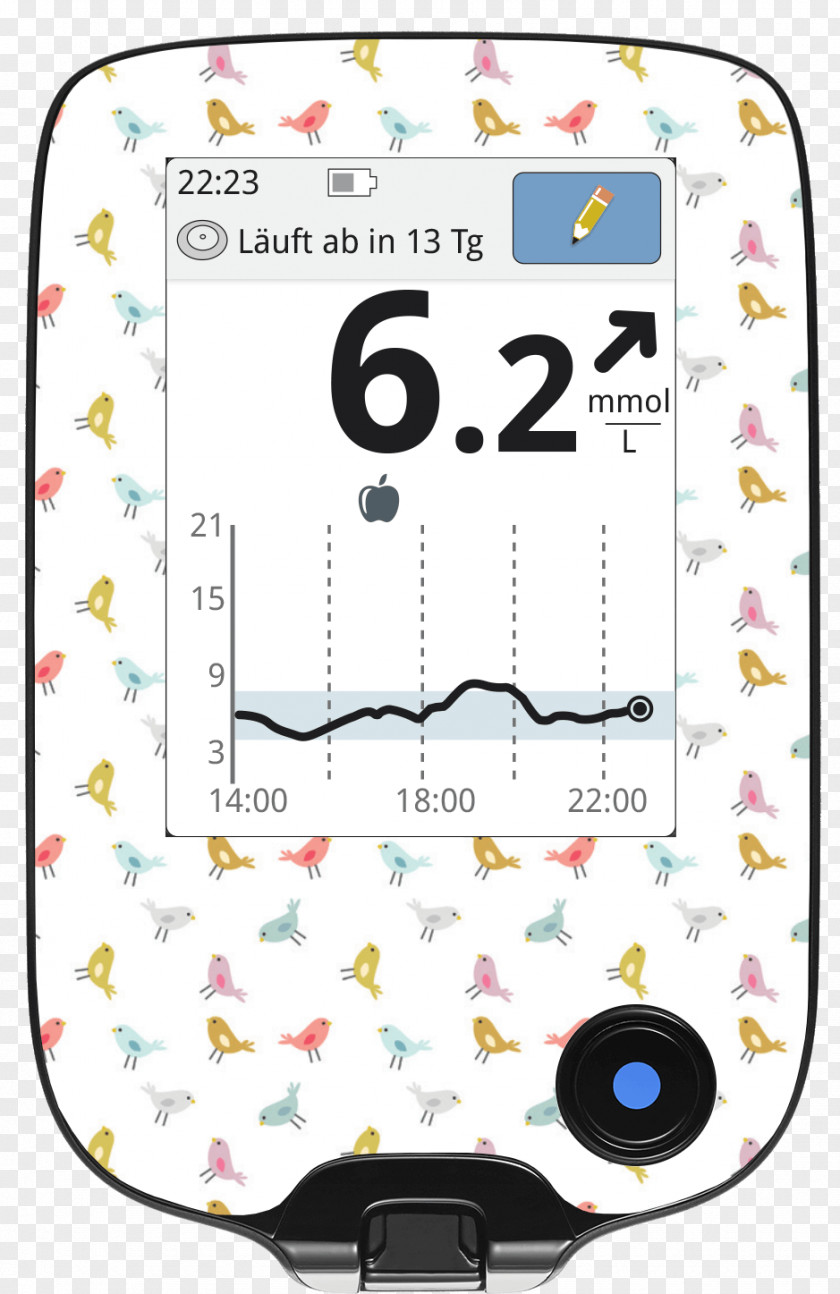 Continuous Glucose Monitor Diabetes Mellitus Sticker Blood Meters Monitoring PNG