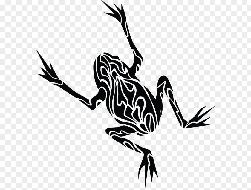 Frog Tattoo Flash Black-and-gray PNG
