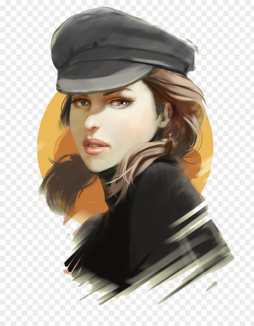 Watercolor Cap Beauty Warrior Drawing DeviantArt Illustration PNG